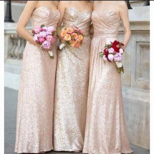 Sorella Vita Bridesmaid Dress Size 16 ROSEGOLD